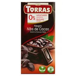 Шоколад черный Torras с какао 52% без сахара 75 г
