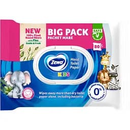 Туалетний папір Zewa Sensitive moist вологий 80 шт. - мініатюра 2