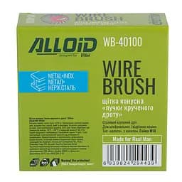 Щітка конусна Alloid Building Tools WB-40100 пучки крученого дроту 100 мм (WB-40100) - мініатюра 3