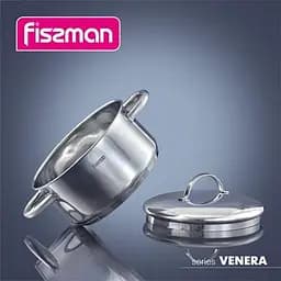 Каструля Fissman Venera індукційна зі сталевою кришкою Ø24х12 см kuh0007826 - мініатюра 2