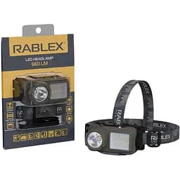 Фонарь налобный аккумуляторный Rablex RB 953 LED с датчиком движения красной подсветкой