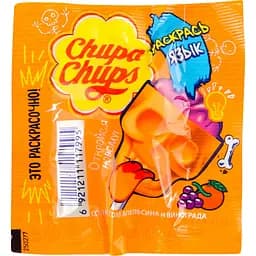 Карамель Chupa Chups Розфарбуй язик зі смаком апельсина та винограда 15 г (911306) - мініатюра 3