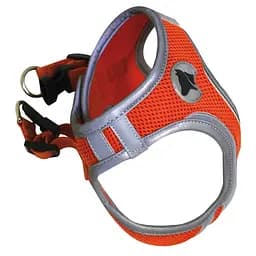 Шлея для собак нейлонова XL 53-58 см Croci Hiking Reflective оранжева
