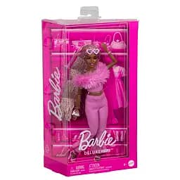 Лялька Barbie Deluxe style Barbiecore Модниця у костюмі з пір'ям (HYV28)