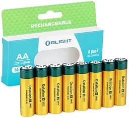 Набір акумуляторів Olight B Pro AA 2100 mAh 8 шт. - мініатюра 2