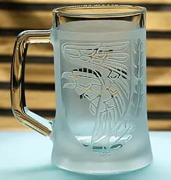 Подарунковий келих для пива з гравіюванням 660 мл лого шеврона 93 механизированная бригада «Холодный Яр»