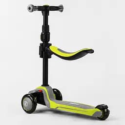 Самокат Best Scooter 60х18х34 см Жовто-сірий 000231425 - мініатюра 3