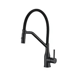 Змішувач для кухні Koer KI-70026-05 з чорним силіконовим виливом (KR5210)