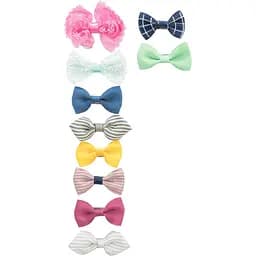 Булавка-бантик Trixie для шерсти с металлической застежкой 10 шт. в ассортименте (2296)