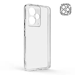 Прозрачный чехол для Realme 14T 5G с защитой камеры, тонкий, силиконовый, бесцветный, ударопрочный, противоударный бампер с закрытой камерой, ArmorStandart (ARM83888) - мініатюра 2