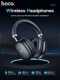Бездротові навушники Hoco W35 Max, ANC, BT5.3, AUX, TF, 800mAh, 90h, black - мініатюра 5