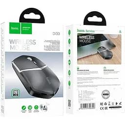 Миша бездротова HOCO DI33 Cool 2.4G wireless mouse 1600dpi чорна - мініатюра 4