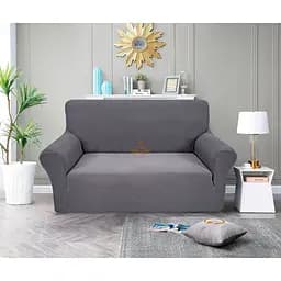 Чехол Love You Corn Fleece на диван 2-местный серый (81190)