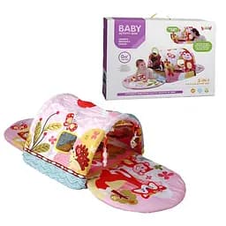 Розвиваючий килимок для малюків з тунелем та іграшками