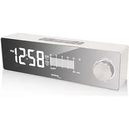 Годинник настільний з радіо Technoline WT483 White/Silver (WT483)