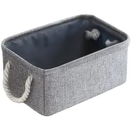 Ящик для зберігання МВМ My Home S текстильний, 200х300х130 мм, сірий (TH-12 S GRAY)