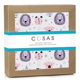 Пелюшки муслінові Cosas Safari Animals 75x75 см, рожеві