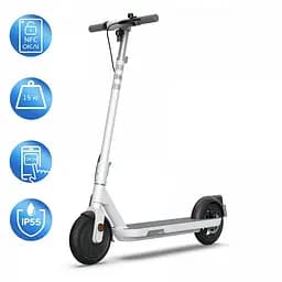 Електросамокат OKAI ES10-NEON Lite білий 9", 300(600)W, 7. 8Ah, 30km, 25km\h, 20%, NFC, App, 15kg
