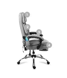 Крісло офісне Markadler Boss 6.0 Grey з масажем - мініатюра 5