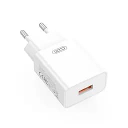 Сетевое зарядное устройство XO L127 USB-A QC18W Fast Charging Charger with Type-C cable Белый