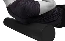 Масажний ролик (роллер) гладкий PowerPlay 4021 Fitness Roller Чорний (60x15 см) (PP_4021_60*15_Black) - мініатюра 4