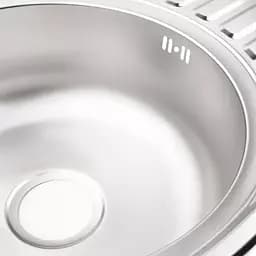 Кухонна мийка 770x500x160 мм + сифон Wezer 7750(06) Deсor, Decor - мініатюра 5
