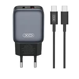 Сетевое зарядное устройство для XO L154(EU) PD20W/QC18W(1A1C) fast charger Черный