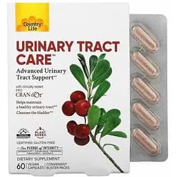 Підтримка сечовивідних шляхів Country Life Urinary tract Care 60 капсул