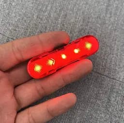 Велосипедный фонарь задний аккумуляторный AS1010 габаритные огни вело фара красный свет 4 режима