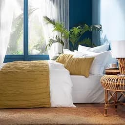 Покривало-раннер із наволочками Penelope Alice mustard, 250х70 см, гірчичний (svt-2000022278867)