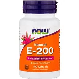 Вітамін E Now Foods Е-200 100 желатинових капсул