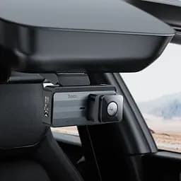 Автомобільний відеореєстратор Hoco DV12 with rear camera Silvery Gray (640176) - мініатюра 9