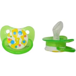 Пустышка силиконовая Курносики Я люблю играть ортодонтическая 6-12+ мес. зеленый (7016/6+ зел)