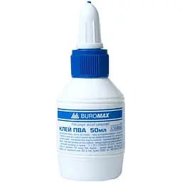 Клей канцелярський ПВА JOBMAX BM.4851 ковпачок-дозатор, 50 мл