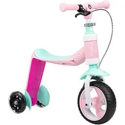 Самокат беговел 2 в 1 MoMi Elios Pink