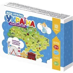 Магнитная карта-пазл Zirka Моя страна Украина 25 элементов 148709