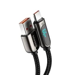 Кабель с экраном Baseus Fast Charging USB - Type-C 66 W 1 метр CASX020001