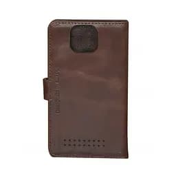 Чохол шкіряний універсальний 4.7 dark brown камера в центрі - мініатюра 2