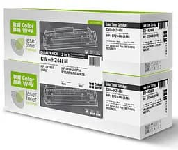 Картридж HP 44A (CF244A), Black, M15/M28, 2 x 1000 стор, ColorWay, Dual Pack (CW-H244FM)
