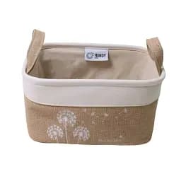Корзина текстильная с ручками Handy Home Fly, 31х22х16 см, бежевый (NEW-03)