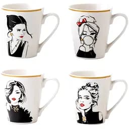 Чашка Vittora Парижанка VT-C-156310, 1 шт. 310 мл в асортименті (122638)