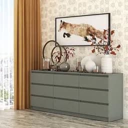 Комод в гостиную MebelStar Нео 9Ш 180x43x75.5 см Антрацит (MBS-1322)