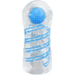 Мастурбатор Pretty Love Transparent Spiral блакитний