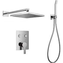 Душова система прихованого монтажу Imprese Smart click верхній душ 255x255 мм хром ZMK1024010302, Хром