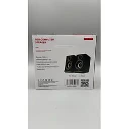 Колонки для комп’ютера JEDEL S-578, 2.0, 6 Вт, USB живлення, mini jack 3.5 мм, RGB підсвічування, чорні - мініатюра 6