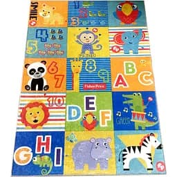 Коврик антискользящий Fisher-Price Играем и учимся, 120х80 см (FP-PC006)