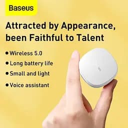Навушники Bluetooth Baseus Encok True Wireless Earphones WM01 (NGWM01-02) білі - мініатюра 5