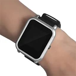 Захисний бампер Tamister для смартгодинника Amazfit Bip / Bip Lite сріблястий - мініатюра 3