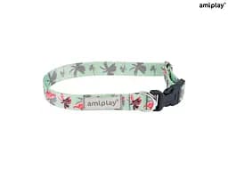 Нашийник для собак Amiplay Be Happy L 35-50* 2,5 см - фламінго