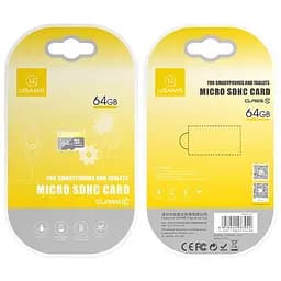 Карта пам'яті Usams US-ZB095 (TF High Speed Card) microSDHC Class 10, 64GB без адаптера Yellow - мініатюра 2